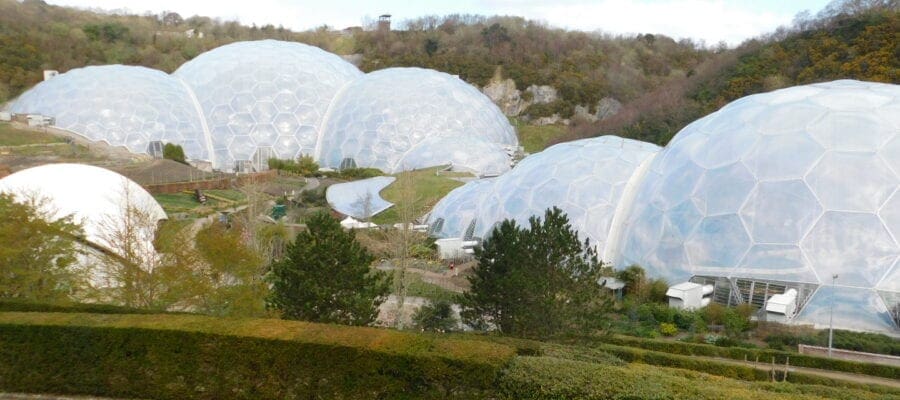 The Eden project's iconic biomes